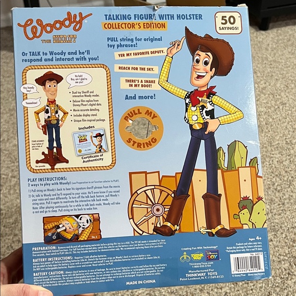 Woody Talking Figure Film Replica- Yellow and Brown - Picture 4 of 16